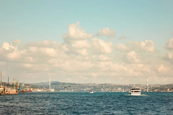 Panoramic View Beautiful City Sea Marmara Istanbul Turkey — Stock Photo, Image