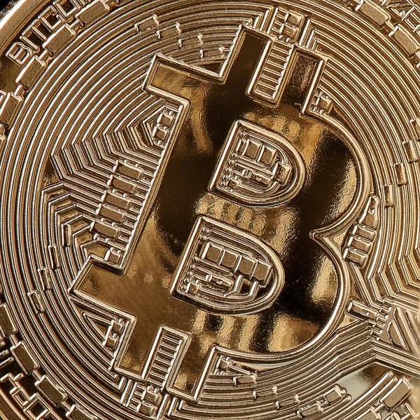 Bitcoin Criptomoneda Blockchain Concepto — Foto de Stock