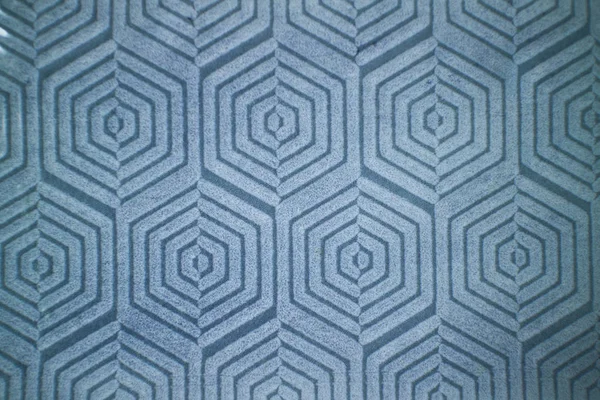 Azulejo Azul Decorativo Cerámica Con Patrón Geométrico — Foto de Stock