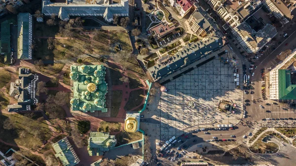 Κίεβο Ουκρανία Απριλίου 2018 Εναέρια Άποψη Από Τον Καθεδρικό Ναό — Φωτογραφία Αρχείου