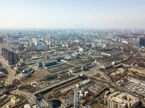 Ciudad Kiev Arquitectura Moderna Estación Tren Ucrania —  Fotos de Stock