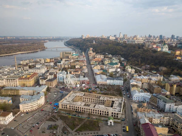 Kiev Ukrayna Nisan 2018 Açık Piyasa Kiev Şehir Dönme Dolap — Stok fotoğraf