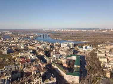panoramik Vozdvizhenka bölgesinde Kiev, Ukrayna