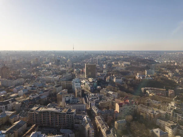 Vista Panorámica Del Distrito Vozdvizhenka Kiev Ucrania —  Fotos de Stock
