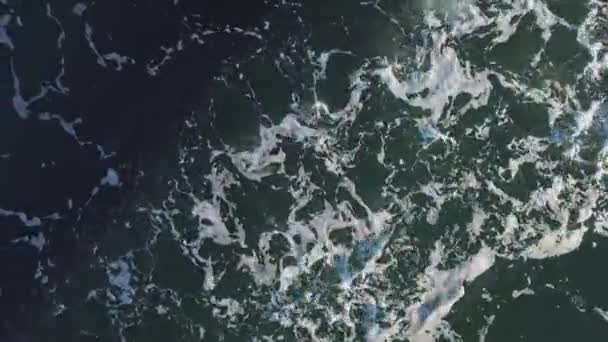 Tengervíz Felszín Óceánkék Hullámok Légi Felvétel Drónról — Stock videók