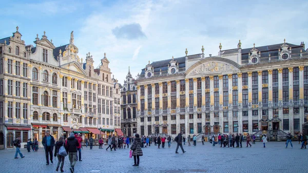 Brusel Belgie Ledna 2014 Srdce Bruselu Grand Place Radnice — Stock fotografie