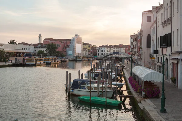 Bild Canal Grande Solnedgång Accademias Bro Venedig Italien — Stockfoto