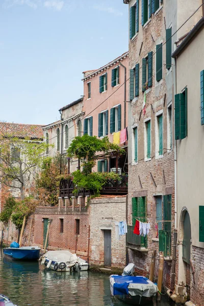 Grande Canal Veneza Itália Belos Edifícios Clássicos Venezianos Sobre Grande — Fotografia de Stock