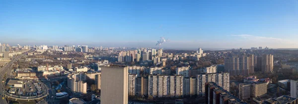 Widok Lotu Ptaka Drona Kijowa Central Bus Station Vernadsky National — Zdjęcie stockowe