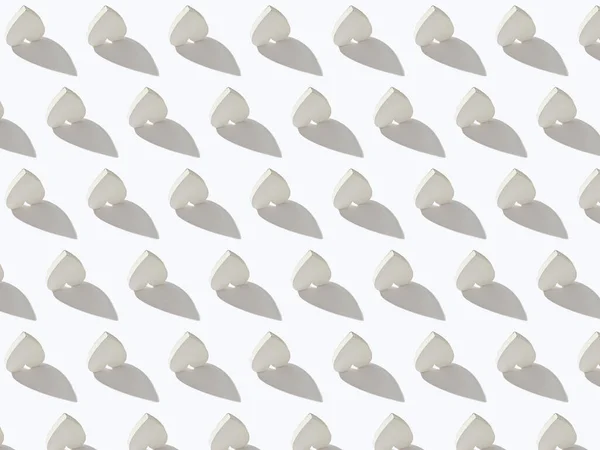 Congratulation Creative Pattern Inverted Hearts Made Plaster Light Grey Background — Stockfoto