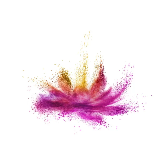 ความค ดสร างสรรค บกระเด นจากผงส นหร นในร างของดอกไม บนพ นหล — ภาพถ่ายสต็อก