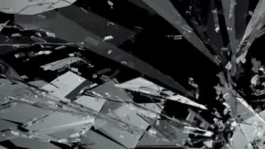 tahribe kırık cam parçaları  