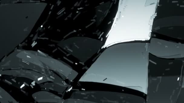 Pièces de verre brisé détruit   