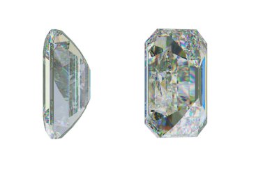Side views of gemstones clipart