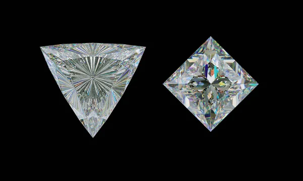 Top view of diamonds — Stock Photo, Image