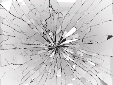 kırık cam parçaları