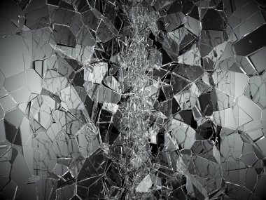 bozuk veya kırık cam parçaları 