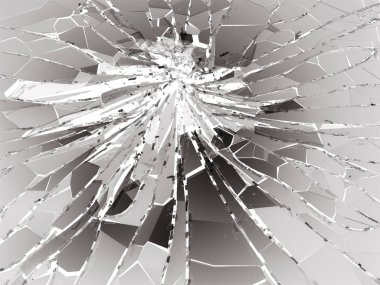 tahribe kırık cam parçaları 