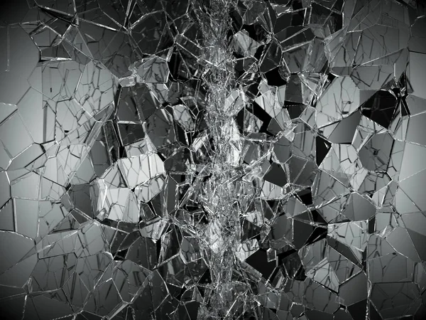 Разбитое или разрушенное стекло — стоковое фото
