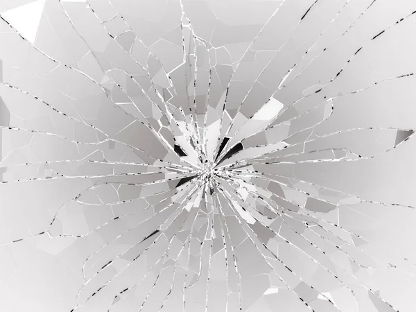 Pieces of smashed glass — Stock Photo, Image