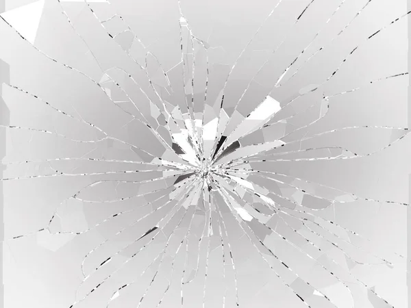 Bullet hole pieces of smashed glass