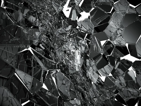 Кусочки разбитого стекла — стоковое фото