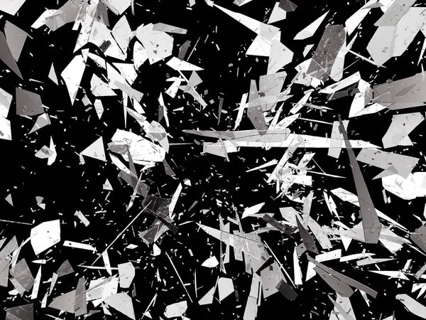 Pieces of Broken or Shattered glass — Stock Photo, Image