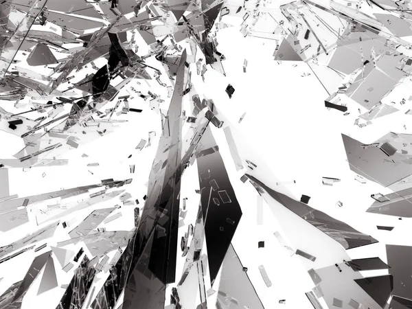 bozuk veya kırık cam parçaları 