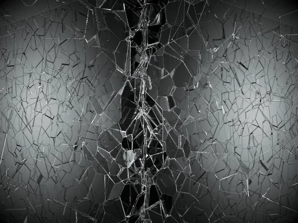 Bölünmüş veya kırık cam parçaları 