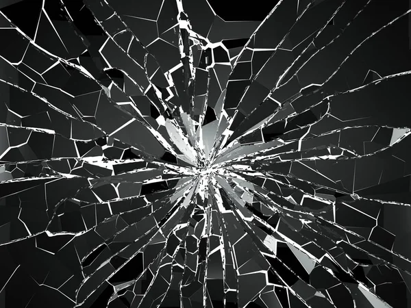 Krossat glas bakgrund — Stockfoto