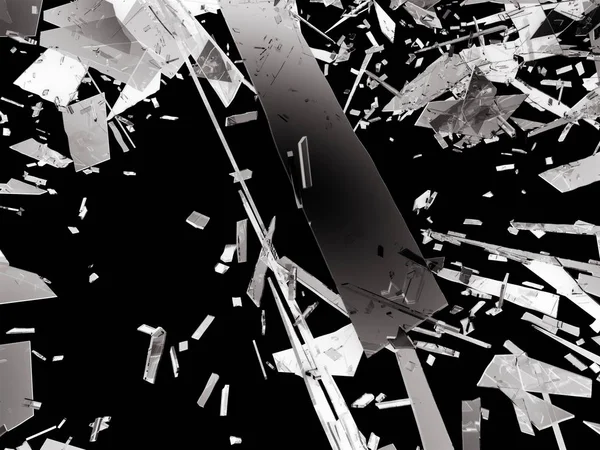 Parçalanmış veya yıkıldı cam  