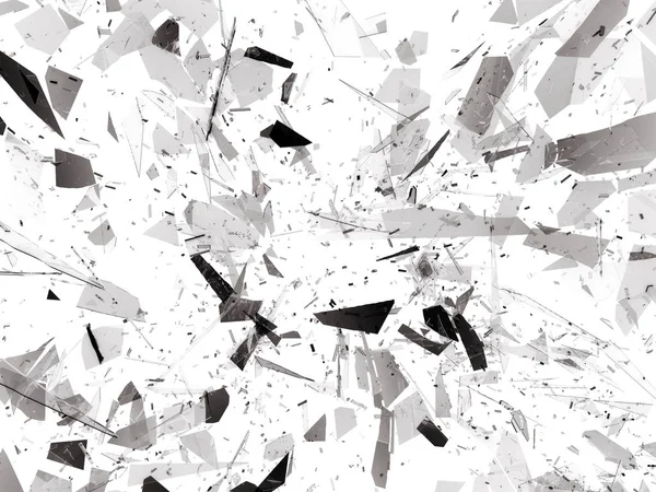 Parçalanmış veya yıkıldı cam  