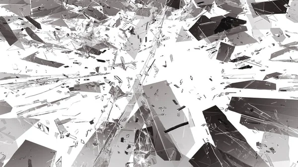 bozuk veya kırık cam parçaları 