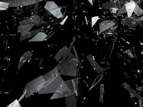 bozuk veya kırık cam parçaları 