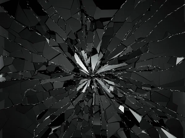 Shattered or demolished glass — Stock Photo, Image