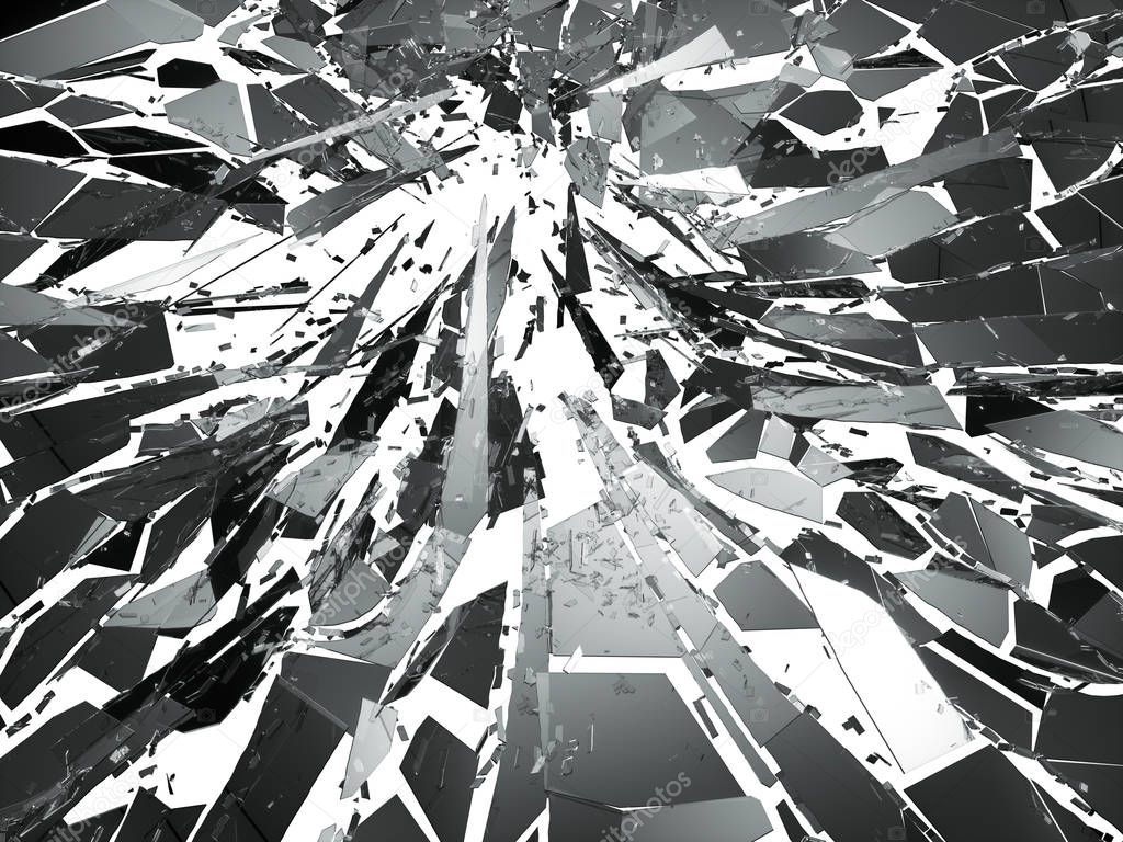 Shattered glass background