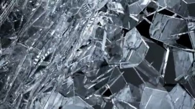 cam kırılma ve paramparça ağır çekimde. Alfa mat