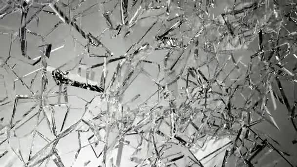 Çatlama ve yıkıcı cam — Stok video