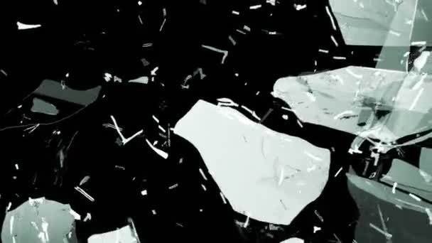 Tir d'explosion de verre brisé 