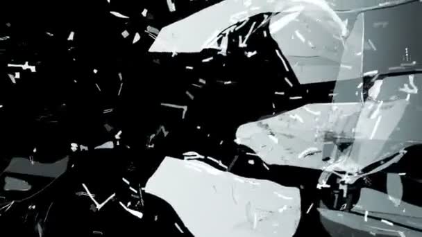 Tir d'explosion de verre brisé 