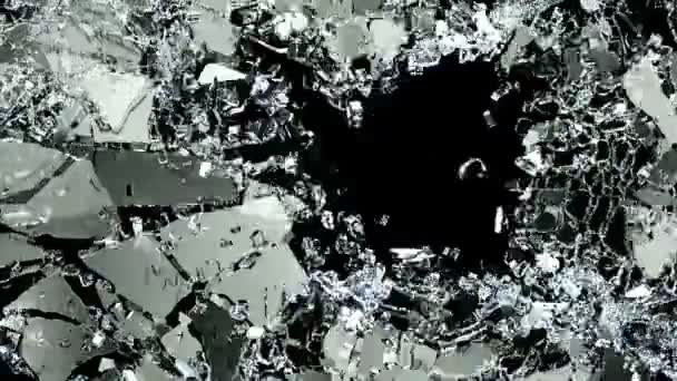 Explosion de verre cassé 