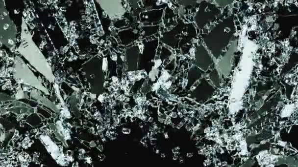 Explosion de verre cassé 