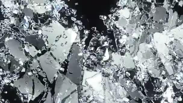 Explosion de verre cassé 