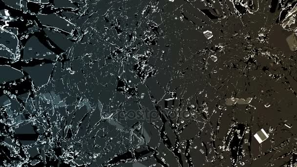 Explosion de verre cassé 