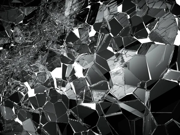 Glassplitter zersplittert — Stockfoto