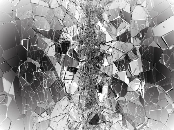 粉々 になったガラスの破片 — ストック写真