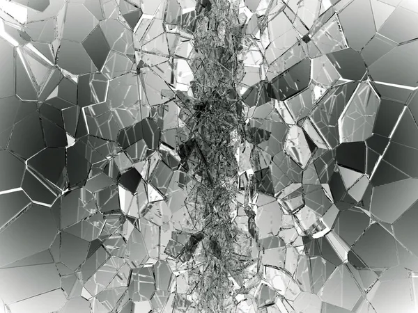 破碎的玻璃碎片 — 图库照片