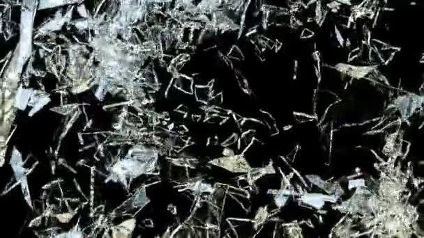 Pièces de verre brisées 