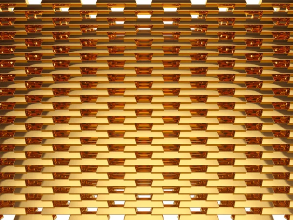 Gold bars or ingots wall — Stock Photo, Image