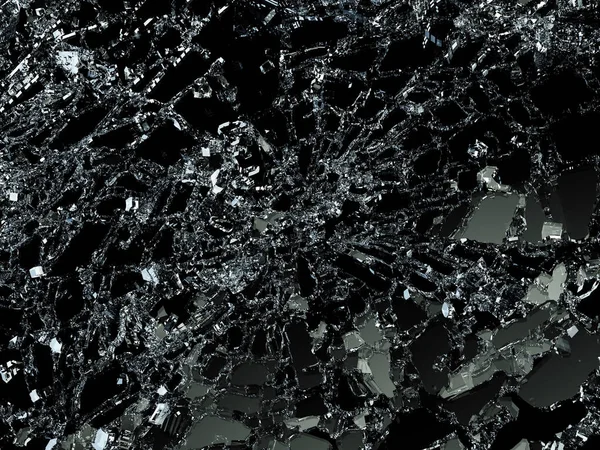 Parçalanmış veya yıkıldı cam